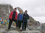 Tibet Kailash 09 Kora 07 We have arrived at the Dolma La We made it! Here we are on the D�lma La (5630m), with D�lma�s Rock behind to the right. The temperature was 1C. We only lingered for about 15 minutes because we knew we had many hours more before reaching Zutulpuk.